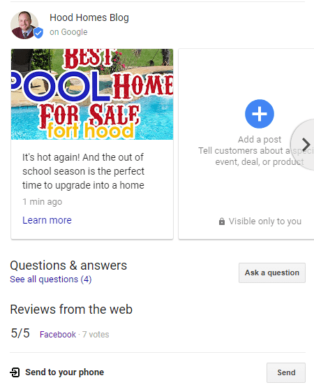Create a Google Post