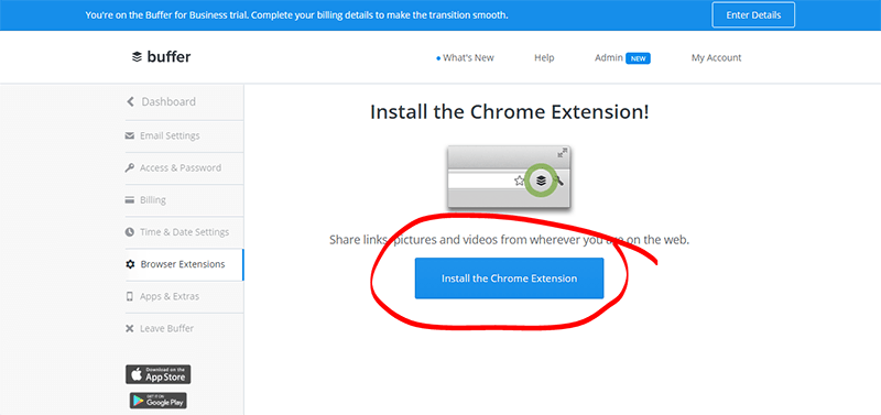 Buffer Chrome Extension