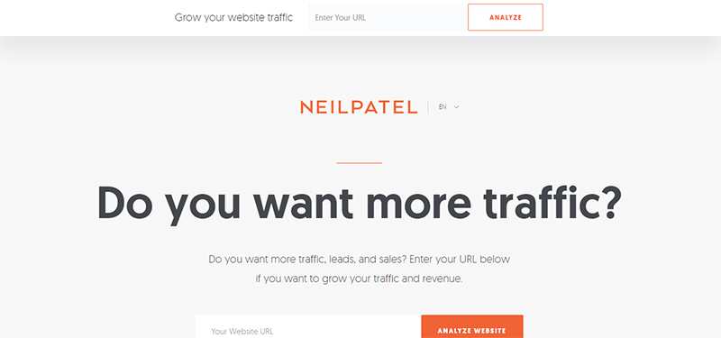 Neil Patel's site
