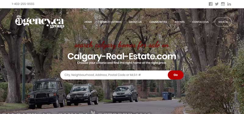 real estate webmasters website example