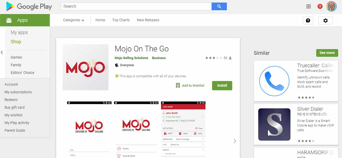 Mojo on the Go App