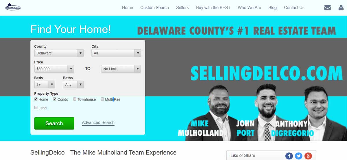 Mike Mulholland Team homepage