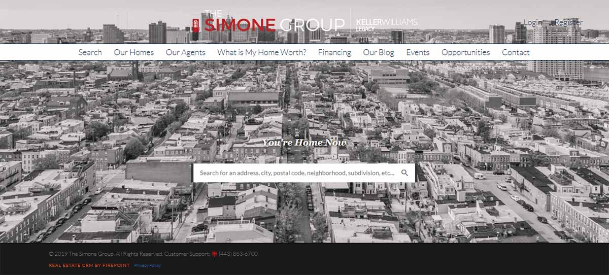 The Simone Group Firepoint example website