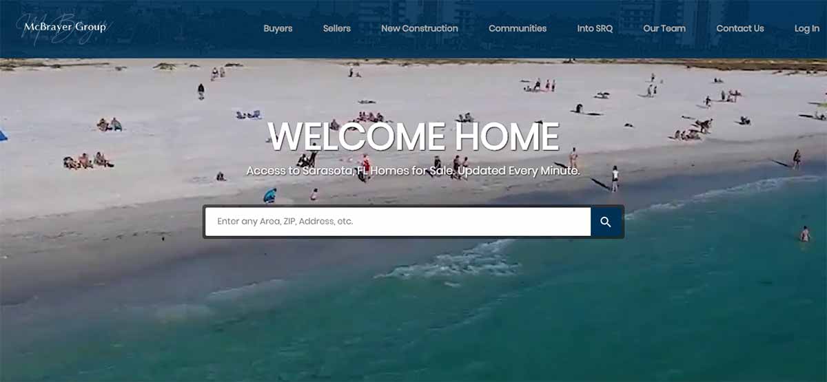 Mcbrayer group great agent website example
