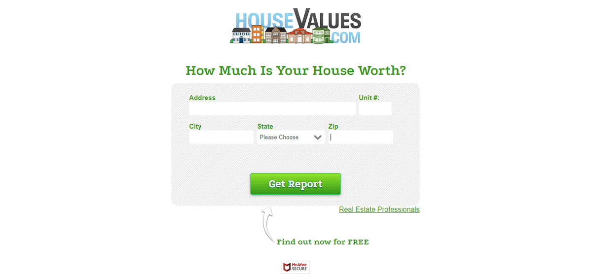 Market Leader HouseValues.com website