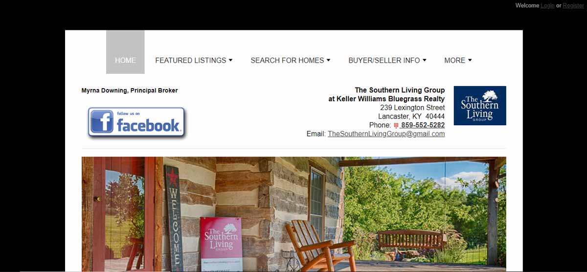 The Sother Living Grou iHOUSEweb real estate website example