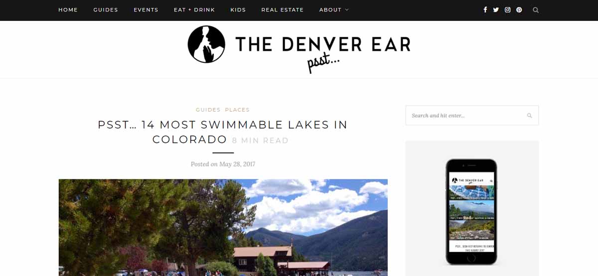 The Denver Ear - 14 Most Swimmable Lakes in Colorado