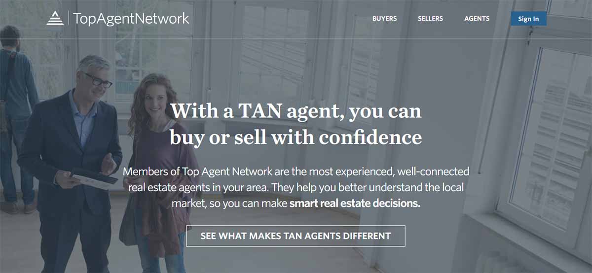 TopAgentNetwork Homepage