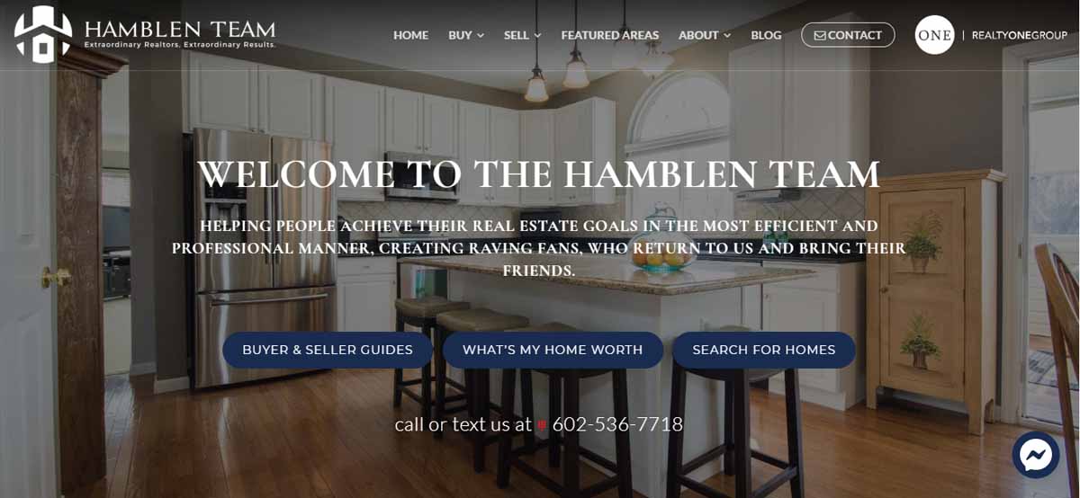 hamblen team agentfire website example