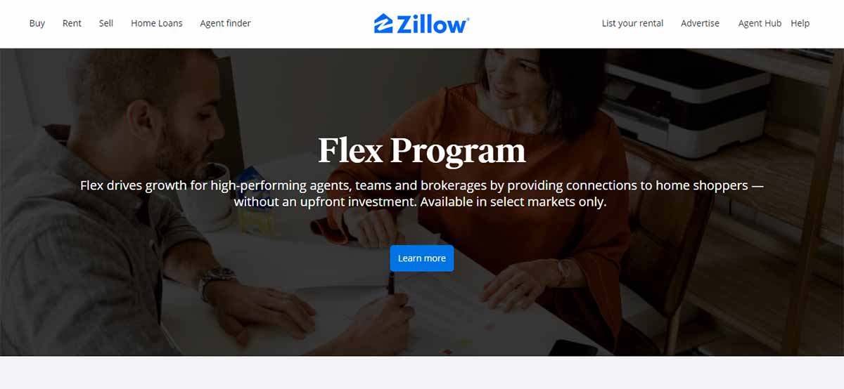 zillow flex program homepage