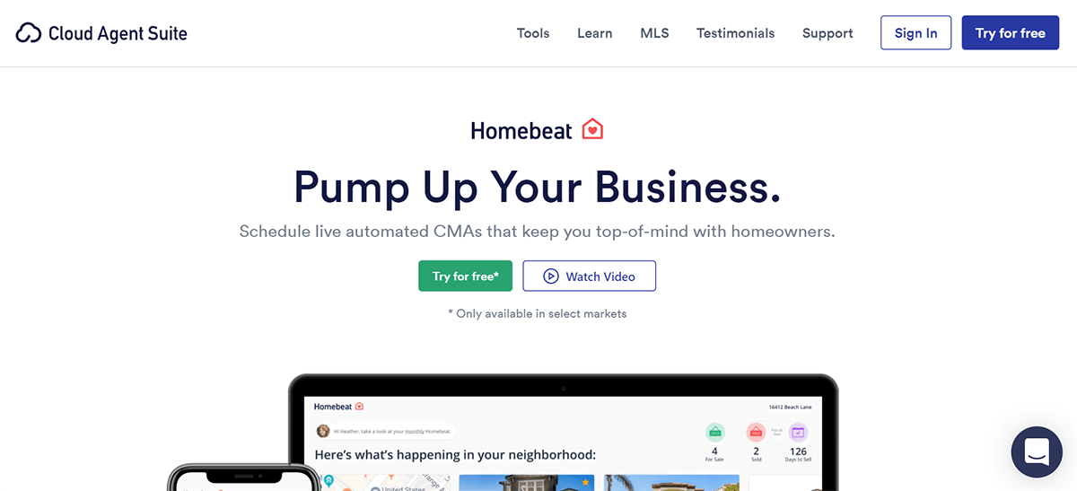 homebeat homepage