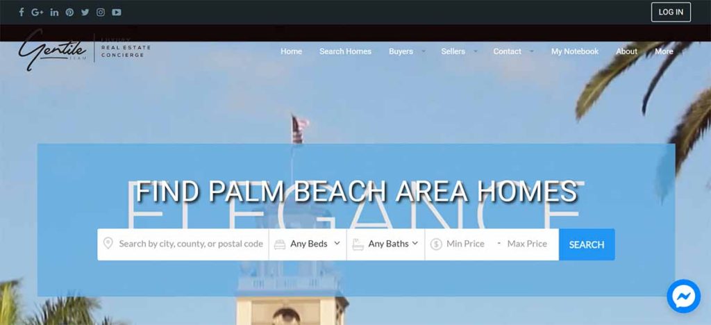 my palm beach home finder homepage