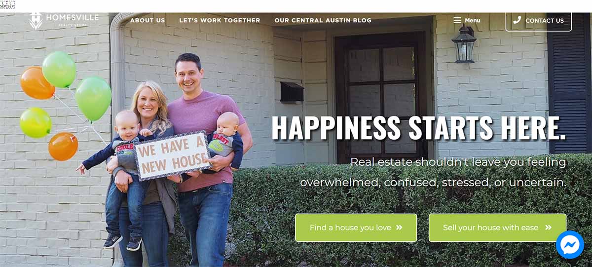 curaytor website example homesville realty group