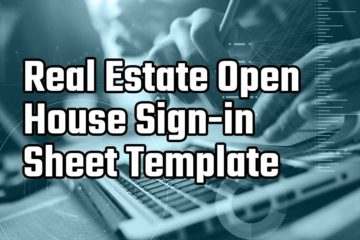 real estate open house sign in sheet template