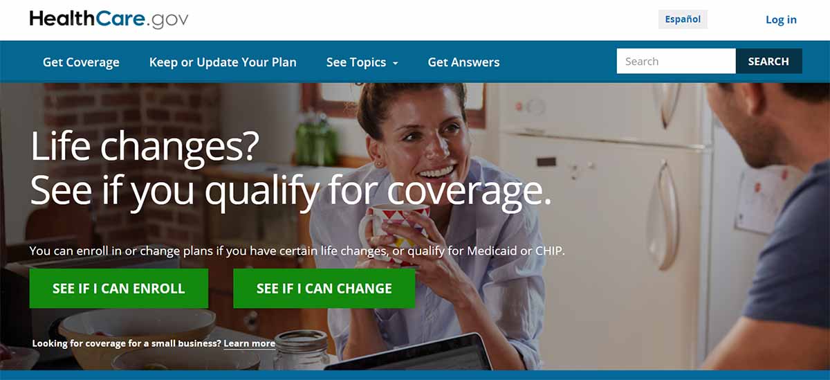 obamacare homepage