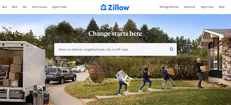 zillow homepage