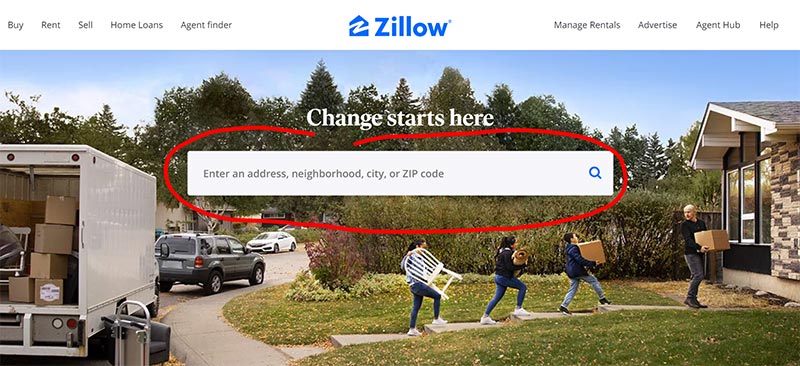 zillow homepage 2021