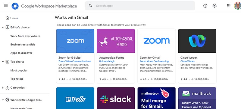 google workspace marketplace