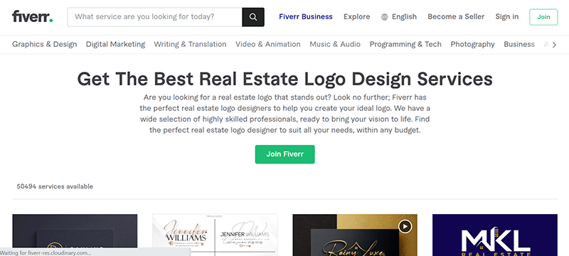 fiverr real estate logo design