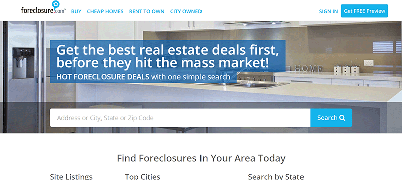 foreclosure.com homepage 2023