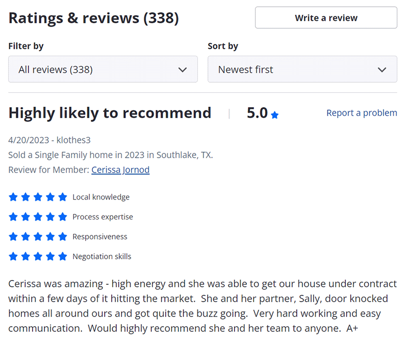 zillow reviews 2023